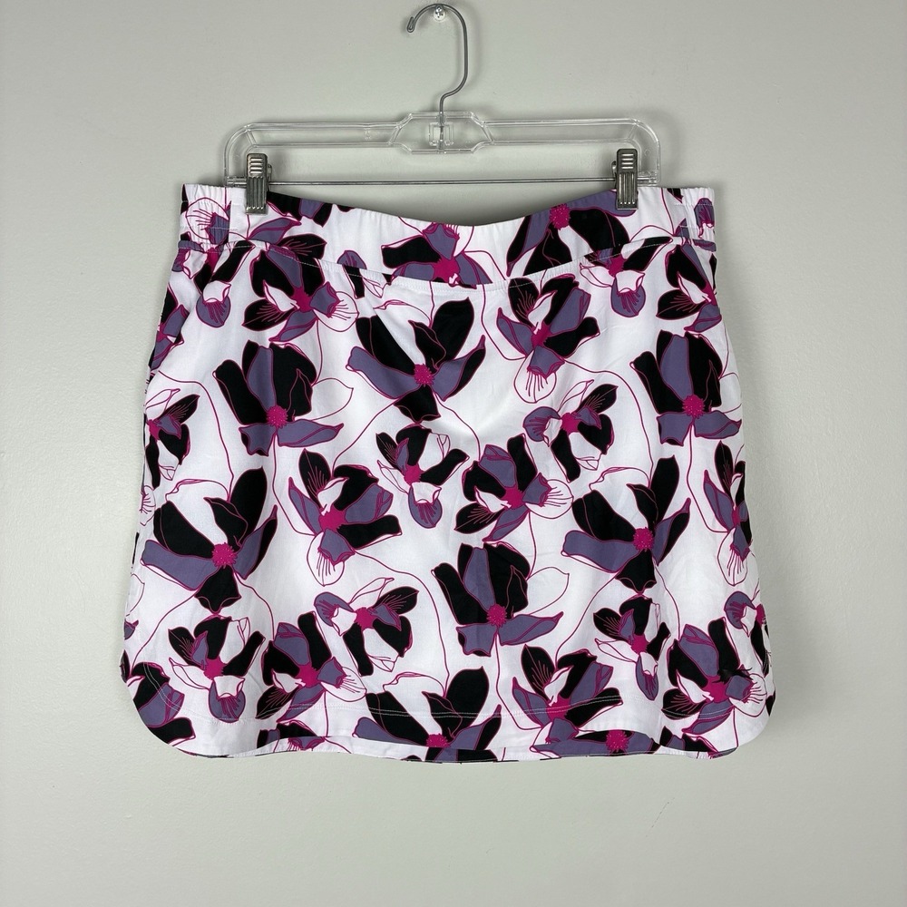 Slazenger Women's Golf Skirt Skort XL Pockets Floral Colorful Sport Pickleball